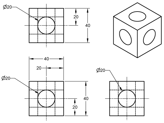 Drawing circular features