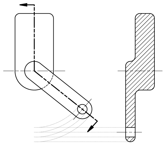 Aligned section